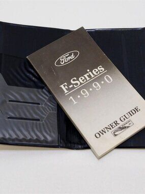 1990 Ford F-Series Owners Guide & Unused Manual Cover Card Document Carrier EUC